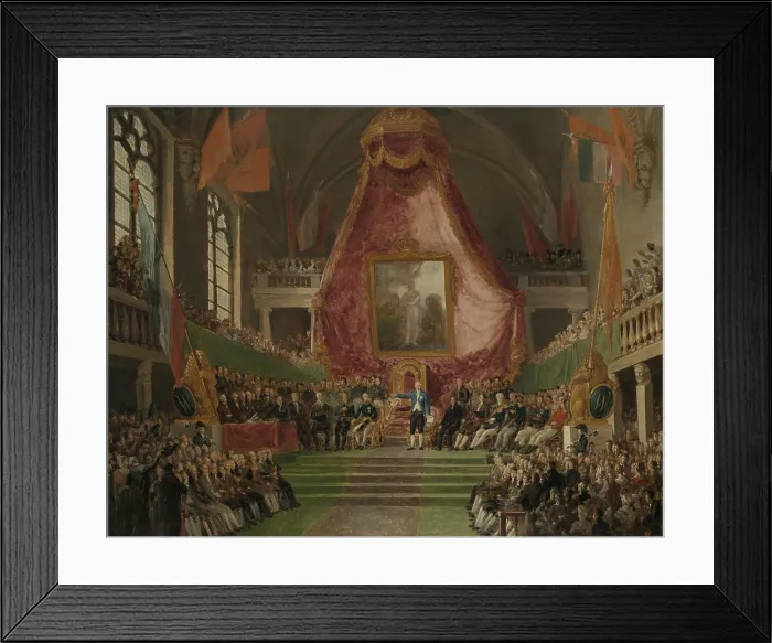 Framed Print : The Solemn Inauguration of University of Ghent by the Prince of Orange in the Throne Room of the Town Hall on Oct Framed Print : The Solemn Inauguration of University of Ghent by the Prince of Orange in the Throne Room of the Town Hall on Oct