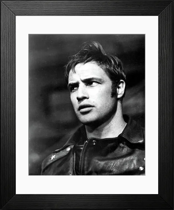 Framed Print : THE WILD ONE, Marlon Brando, 1954 Framed Print : THE WILD ONE, Marlon Brando, 1954