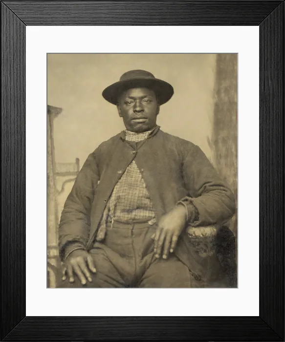 Framed Print : African American Civil War Contraband, c. 1861-65 Framed Print : African American Civil War Contraband, c. 1861-65