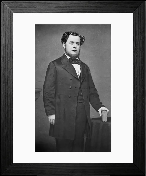 Framed Print : Stephen Mallory served as US Senator representing Florida from 1850 to Floridas secession on Jan. 10, 1861