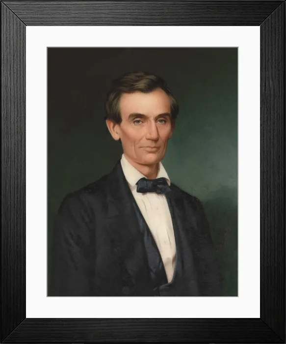 Framed Print : ABRAHAM LINCOLN, by John Henry Brown, 1860, American painting, watercolor on Ivory. On Aug Framed Print : ABRAHAM LINCOLN, by John Henry Brown, 1860, American painting, watercolor on Ivory. On Aug