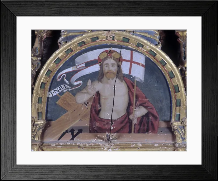 Framed Print : Polyptych of saint James of Pergola, by Girolamo Nardini, 1490 - 1510, 15th Century, oil on board - Italy, Marche, Pergola, Church of saint James. Detail