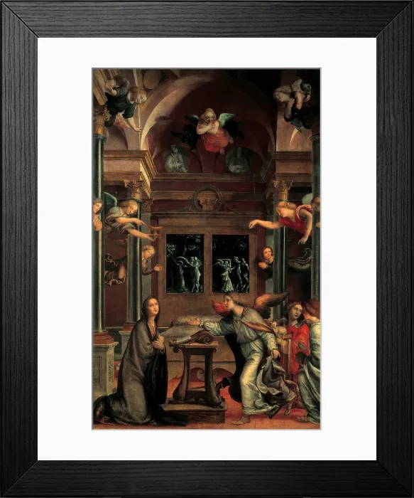 Framed Print : Luini Bernardino, Annunciation, 16th Century, Unknow, Italy, Lombardy, Milan, Brera Art Gallery, (585456) Everett CollectionMondadori Portfolio**US SALES ONLY**