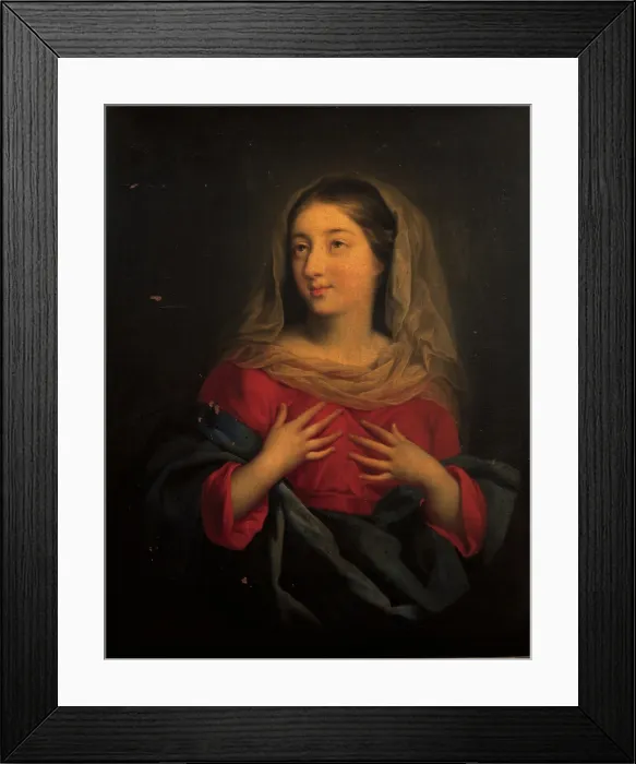 Framed Print : probably Artista francese, Madonna, 17th Century, oil on canvas, Italy, Lombardy, Milan, Brera Art Gallery, (585472) Everett CollectionMondadori Portfolio**US SALES ONLY** Framed Print : probably Artista francese, Madonna, 17th Century, oil on canvas, Italy, Lombardy, Milan, Brera Art Gallery, (585472) Everett CollectionMondadori Portfolio**US SALES ONLY**