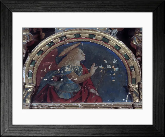 Framed Print : Polyptych of saint James of Pergola, by Girolamo Nardini, 1490 - 1510, 15th Century, oil on board - Italy, Marche, Pergola, Church of saint James. Detail