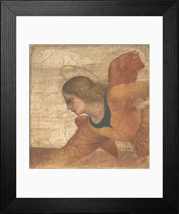 Framed Print : Luini Bernardino, Angel, 1516 - 1521, 16th Century, fresco transferred to canvas, Italy, Lombardy, Milan, Brera Art Gallery