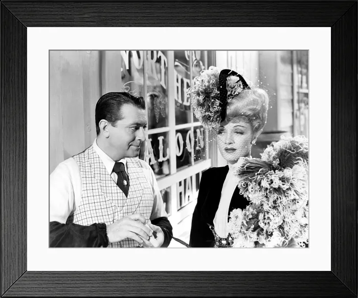 Framed Print : THE SPOILERS, from left, Richard Barthelmess, Marlene Dietrich, 1942 Framed Print : THE SPOILERS, from left, Richard Barthelmess, Marlene Dietrich, 1942
