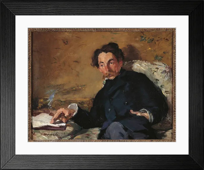 Framed Print : Stphane Mallarm, by Edouard Manet, 1876, 19th Century, oil on canvas, cm 27, 5 x 36 - France, Ile de France, Paris, Muse dOrsay, RF2661. All Framed Print : Stphane Mallarm, by Edouard Manet, 1876, 19th Century, oil on canvas, cm 27, 5 x 36 - France, Ile de France, Paris, Muse dOrsay, RF2661. All