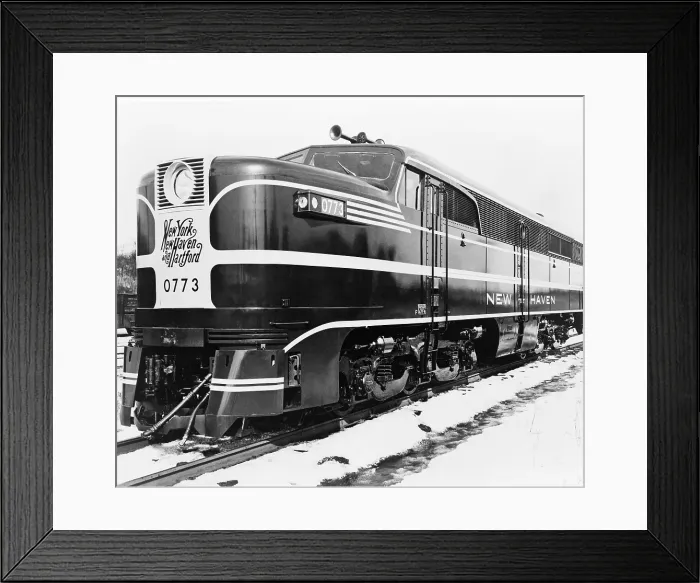 Framed Print : Diesel engines replaced coal powered steam locomotives in the mid-20th century