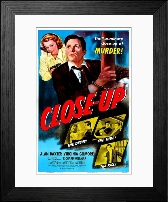 Framed Print : CLOSE-UP, US poster, top left: Virginia Gilmore, Alan Baxter, 1948