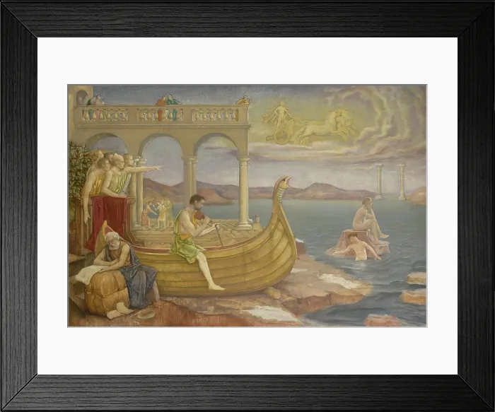 Framed Print : The Building of the Argo, by Antoon Derkinderen, 1901-11, Dutch painting, oil on canvas. The construction of the ship Argo Framed Print : The Building of the Argo, by Antoon Derkinderen, 1901-11, Dutch painting, oil on canvas. The construction of the ship Argo