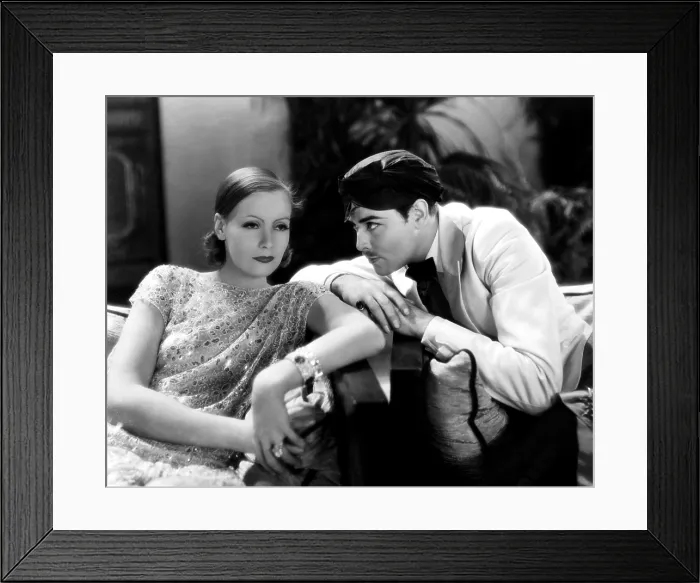 Framed Print : WILD ORCHIDS, from left, Greta Garbo, Nils Asther, 1929