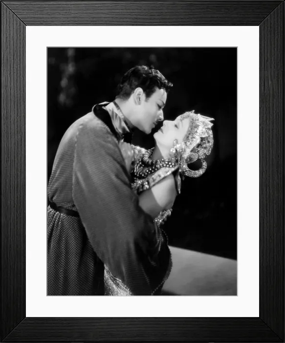 Framed Print : WILD ORCHIDS, from left, Nils Asther, Greta Garbo, 1929