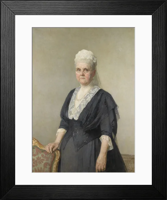 Framed Print : Queen Emma, Princess of Waldeck-Pyrmont and Widow of King William II, by Jan Veth, 1918, Dutch painting, oil on canvas Framed Print : Queen Emma, Princess of Waldeck-Pyrmont and Widow of King William II, by Jan Veth, 1918, Dutch painting, oil on canvas