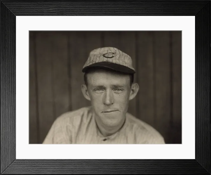 Framed Print : Johnny Evers was second baseman for the Chicago Cubs. 1910 photo by Paul Thompson (BSLOC_2018_3_178)