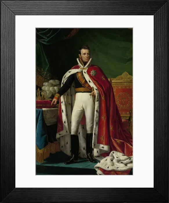 Framed Print : Portrait of William I, King of the Netherlands, by Joseph Paelinck, 1819 oil on canvas Framed Print : Portrait of William I, King of the Netherlands, by Joseph Paelinck, 1819 oil on canvas