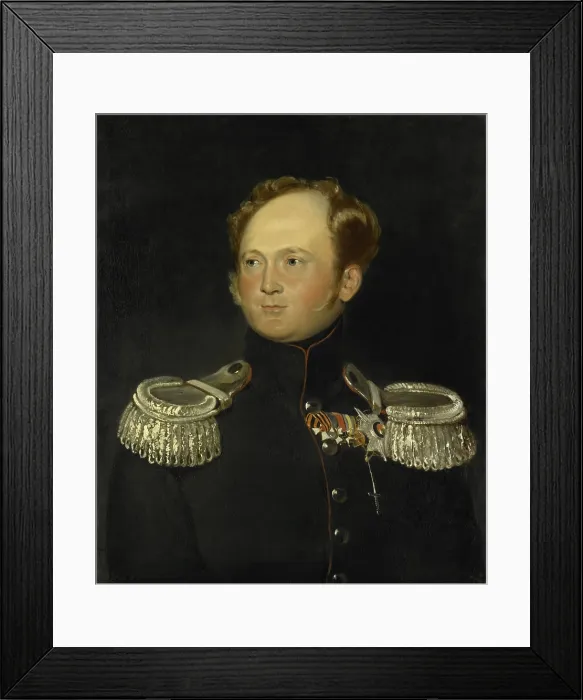 Framed Print : Portrait of Alexander I, Emperor of Russia, Carl Gustaf Hjalmar Morner, c. 1820, Swedish painting, oil on canvas (BSLOC_2016_2_259)
