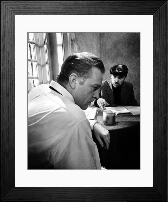 Framed Print : THE SPY WHO CAME IN FROM THE COLD, Richard Burton, Oskar Werner, 1965