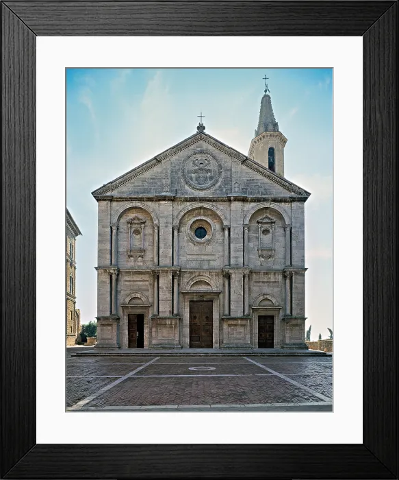 Framed Print : Rossellino Bernardo, Cathedral, Pienza, 1459 - 1464, 15th Century, Unknow, Italy, Emilia Romagna, Pienza, Siena, Cathedral