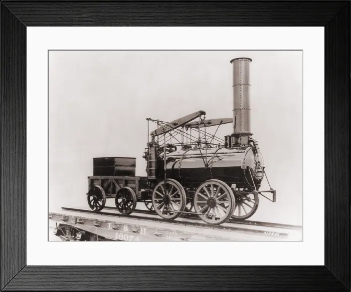 Framed Print : Model of George Stephenson's successful 1829 locomotive the ROCKET