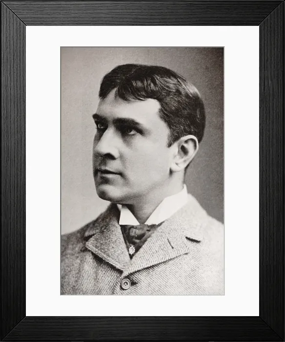 Framed Print : Actor Maurice Barrymore, was the father of three famous actors. They were Lionel Barrymore (b. 1878); Ethel Barrymore (b. 1879), and John Barrymore (b.1882)
