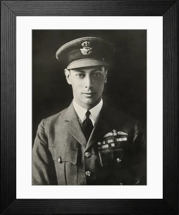 Framed Print : Prince Albert, Duke of York, later George IV of Great Britain wearing a military uniform, c. 1920s. He was the father of Queen Elizabeth II (BSLOC_2018_3_30)