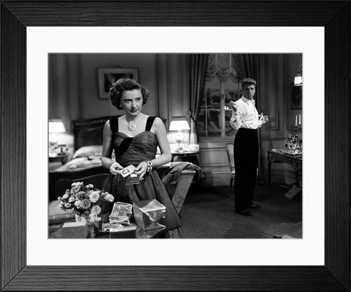 Framed Print : SORRY, WRONG NUMBER, Burt Lancaster, Barbara Stanwyck, 1948
