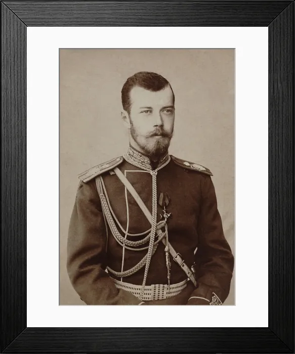Framed Print : Czar Nicholas II of Russia in the 1890s. He assumed the throne in 1894 as an underprepared 26 year old (BSLOC_2018_3_31) Framed Print : Czar Nicholas II of Russia in the 1890s. He assumed the throne in 1894 as an underprepared 26 year old (BSLOC_2018_3_31)