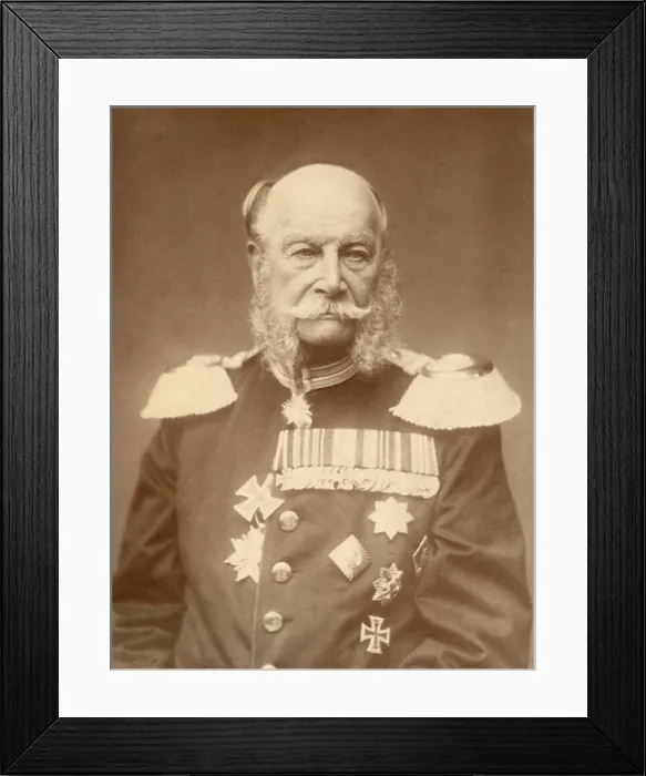 Framed Print : Kaiser Wilhelm I, became the first monarch of a united Germany in 1871