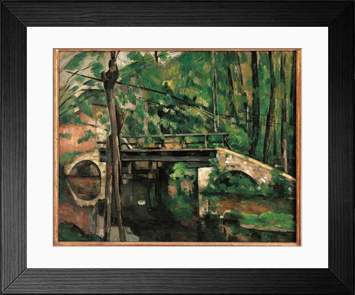 Framed Print : The Bridge at Maincy, Melun, by Paul Czanne, 1879 about, 19th Century, oil on canvas, cm 58, 5 x 72, 5 - France, Ile de France, Paris, Muse dOrsay. All