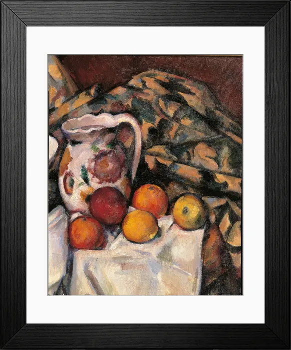 Framed Print : Apples and Oranges, by Paul Czanne, 1895 - 1900, 19th Century, oil on canvas, cm 61 x 50 - France, Ile de France, Paris, Muse dOrsay, R.F. 1972. Detail