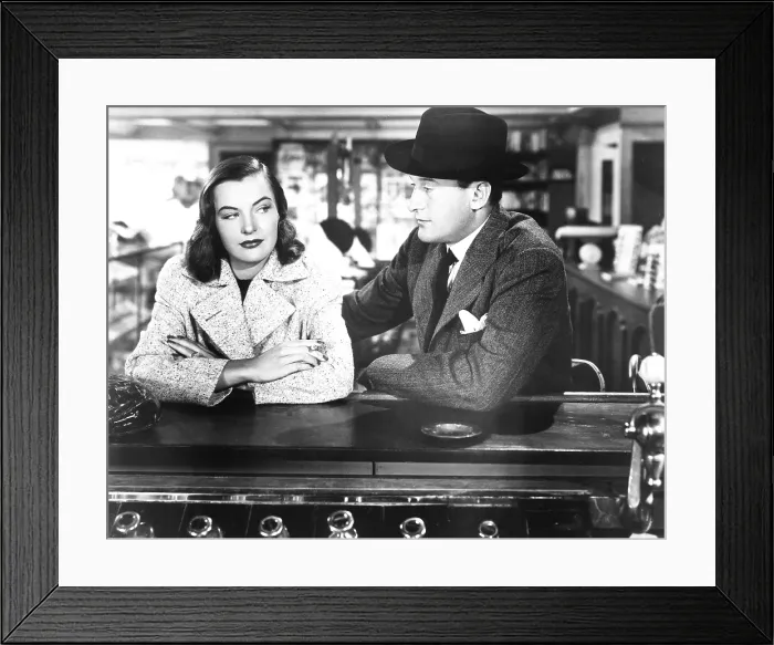 Framed Print : THE STRANGE AFFAIR OF UNCLE HARRY, from left: Ella Raines, George Sanders, 1945