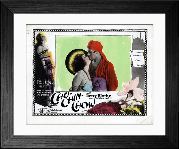Framed Print : CHU-CHIN-CHOW, from left, Betty Blythe, Herbert Langley, 1923