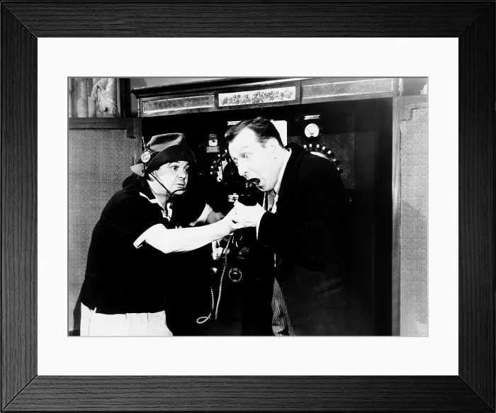 Framed Print : SPY CHASERS, from left, Leo Gorcey, Huntz Hall, 1955