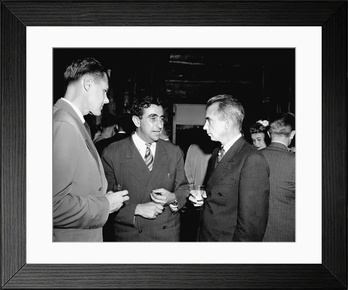 Framed Print : Major Arthur Peterson, physicist Edward Teller, and Los Alamos Director, Norris Edwin Bradbury. Teller advocated development of the hydrogen Framed Print : Major Arthur Peterson, physicist Edward Teller, and Los Alamos Director, Norris Edwin Bradbury. Teller advocated development of the hydrogen