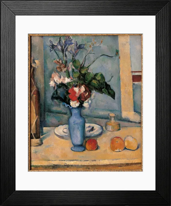 Framed Print : The Blue Vase, by Paul Czanne, 1885 - 1887 about, 19th Century, oil on canvas, cm 61 x 50 - France, Ile de France, Paris, Muse dOrsay