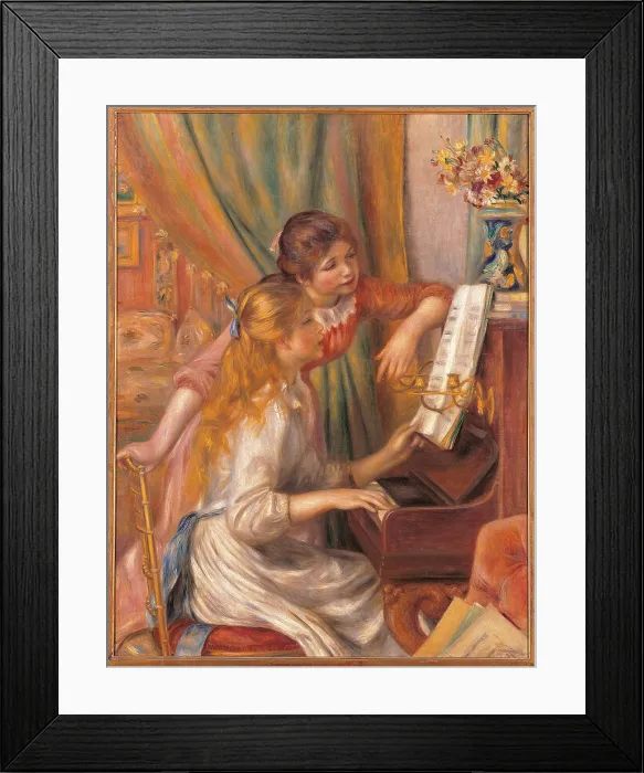 Framed Print : Girls at the Piano, by Pierre-Auguste Renoir, 1892, 19th Century, oil on canvas, cm 116 x 90 - France, Ile de France, Paris, Muse dOrsay, R.F. 755. All Framed Print : Girls at the Piano, by Pierre-Auguste Renoir, 1892, 19th Century, oil on canvas, cm 116 x 90 - France, Ile de France, Paris, Muse dOrsay, R.F. 755. All