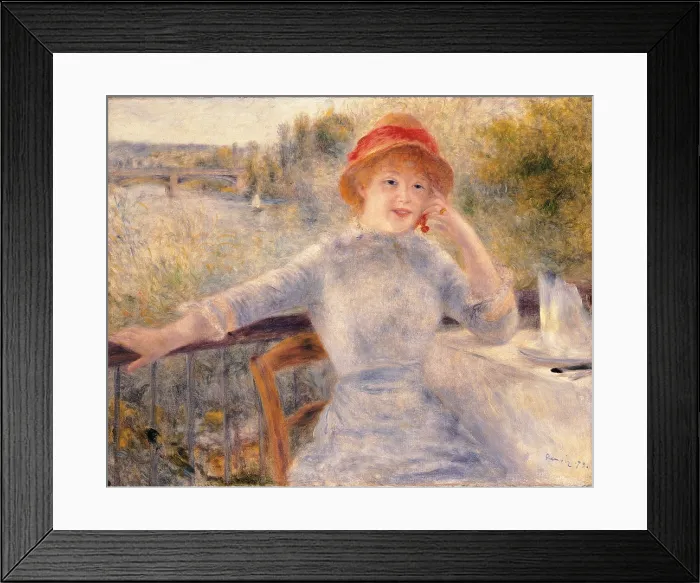 Framed Print : Alphonsine Fournaise, by Pierre-Auguste Renoir, 1879 about, 19th Century, oil on canvas, cm 73, 5 x 93 - France, Ile de France, Paris, Muse dOrsay, R.F. 1937-39. All
