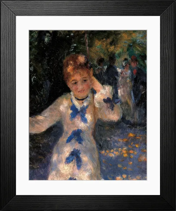 Framed Print : The Swing, by Pierre-Auguste Renoir, 1876, 19th Century, oil on canvas, cm 92 x 73 - France, Ile de France, Paris, Muse dOrsay, R.F. 2738. Detail Framed Print : The Swing, by Pierre-Auguste Renoir, 1876, 19th Century, oil on canvas, cm 92 x 73 - France, Ile de France, Paris, Muse dOrsay, R.F. 2738. Detail