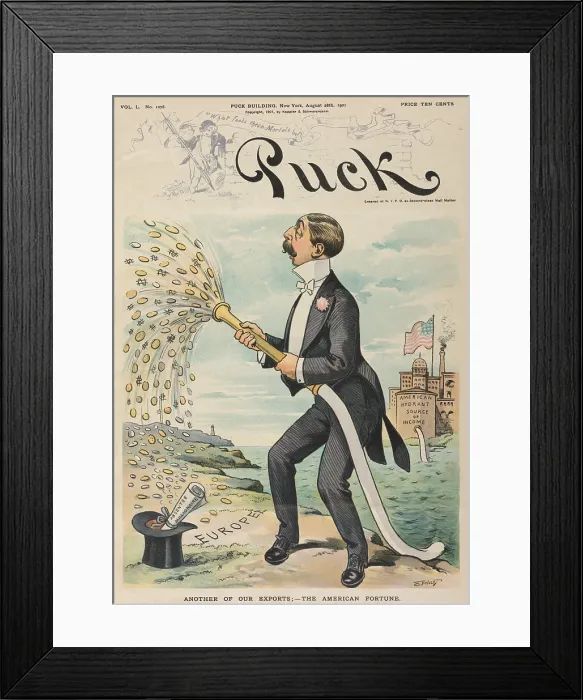 Framed Print : ANOTHER OF OUR EXPORTS-THE AMERICAN FORTUNE Framed Print : ANOTHER OF OUR EXPORTS-THE AMERICAN FORTUNE
