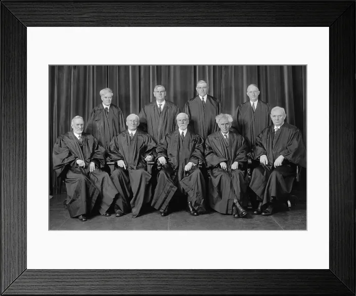 Framed Print : The Justices of the Supreme Court, 1937-38