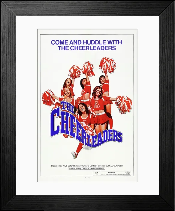 Framed Print : THE CHEERLEADERS, US poster art, 1973 Framed Print : THE CHEERLEADERS, US poster art, 1973