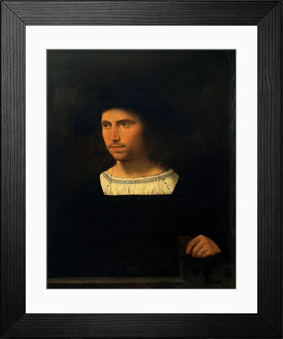 Framed Print : attributed Busi Giovanni detto Cariani, Portrait of a Man, 16th Century, oil on canvas, Italy, Lombardy, Milan, Brera Art gallery Framed Print : attributed Busi Giovanni detto Cariani, Portrait of a Man, 16th Century, oil on canvas, Italy, Lombardy, Milan, Brera Art gallery