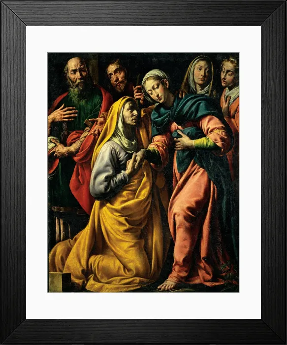 Framed Print : d'Enrico (Errico) Antonio know as Tanzio da Varallo, The Visitation, 1616 - 1627, 17th Century, oil on canvas, Italy, Piemonte, Domodossola Vagna, Verbano, San Brizio Church Framed Print : d'Enrico (Errico) Antonio know as Tanzio da Varallo, The Visitation, 1616 - 1627, 17th Century, oil on canvas, Italy, Piemonte, Domodossola Vagna, Verbano, San Brizio Church