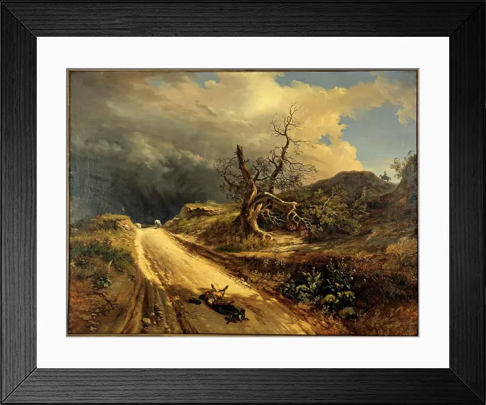 Framed Print : D'Azeglio Massimo, A Revenge, 1834, 19th Century, oil on canvas, Italy, Lombardy, Milan, Brera Fine Art Academy, deposited at the Modern Art Gallery