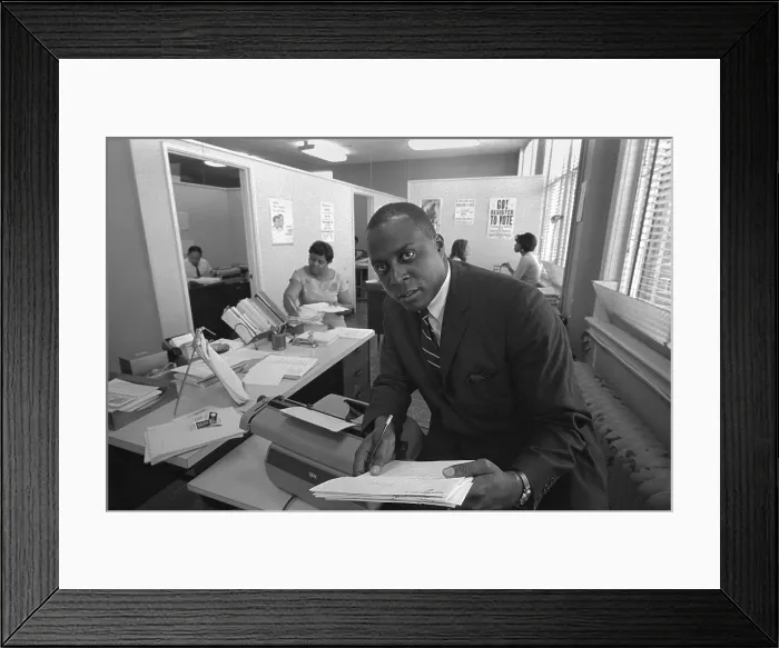 Framed Print : Vernon Jordan, was an African American lawyer, June 15, 1967. He was director of the Southern Regional Council for the Voter Education Project from 1964-68. - (BSLOC_2015_1_92) Framed Print : Vernon Jordan, was an African American lawyer, June 15, 1967. He was director of the Southern Regional Council for the Voter Education Project from 1964-68. - (BSLOC_2015_1_92)