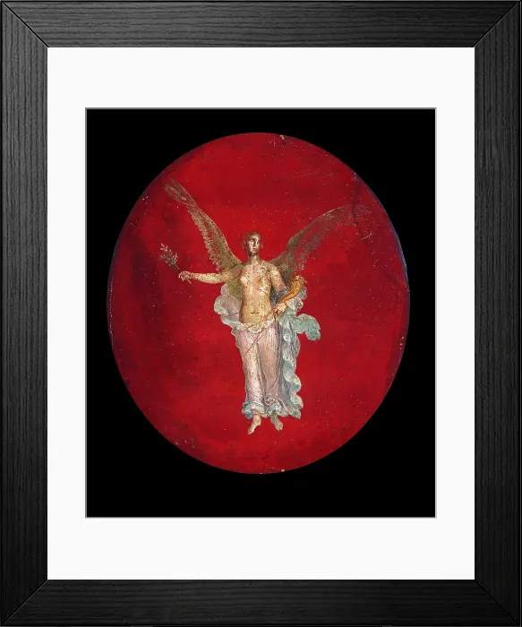 Framed Print : Winged Victory, by unknown artist, 45-79, 1st Century A.D. ripped fresco, 61 x 50 cm - Italy, Campania, Naples, National Archaeological Museum, Room LXVIII, inv. 8940