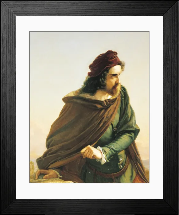 Framed Print : Cola di Rienzo Contemplating the Ruins of Ancient Rome, by Federico Faruffini, 1855, 19th Century, oil on canvas, cm 156 x 122 - Italy, Lombardy, Milan, private collection Framed Print : Cola di Rienzo Contemplating the Ruins of Ancient Rome, by Federico Faruffini, 1855, 19th Century, oil on canvas, cm 156 x 122 - Italy, Lombardy, Milan, private collection