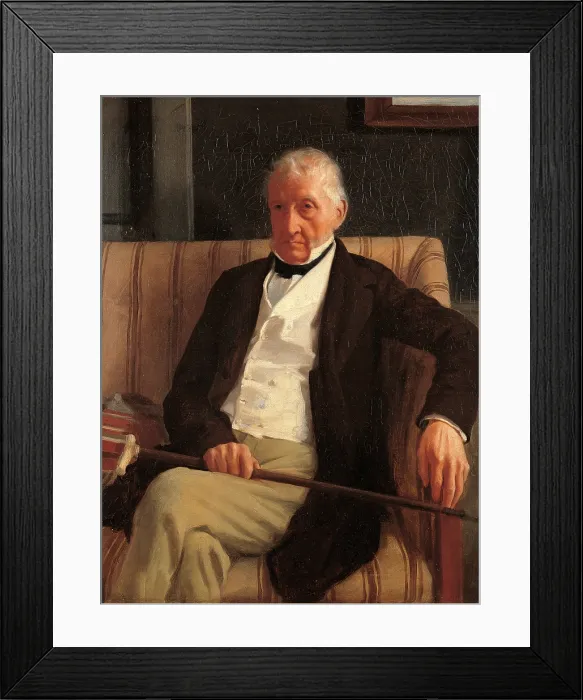 Framed Print : Portrait of Hilaire Degas, Grandfather of the Artist, by Edgar Degas, 1857, 19th Century, oil on canvas, cm 53 x 41 - France, Ile de France, Paris, Muse dOrsay. All Framed Print : Portrait of Hilaire Degas, Grandfather of the Artist, by Edgar Degas, 1857, 19th Century, oil on canvas, cm 53 x 41 - France, Ile de France, Paris, Muse dOrsay. All
