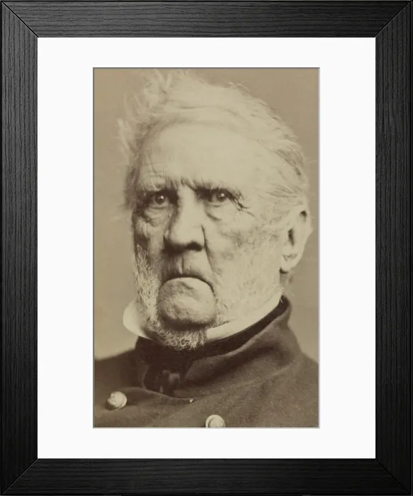 Framed Print : General Winfield Scott, was Commanding General of the United States Army from 1841-to Nov. 1861